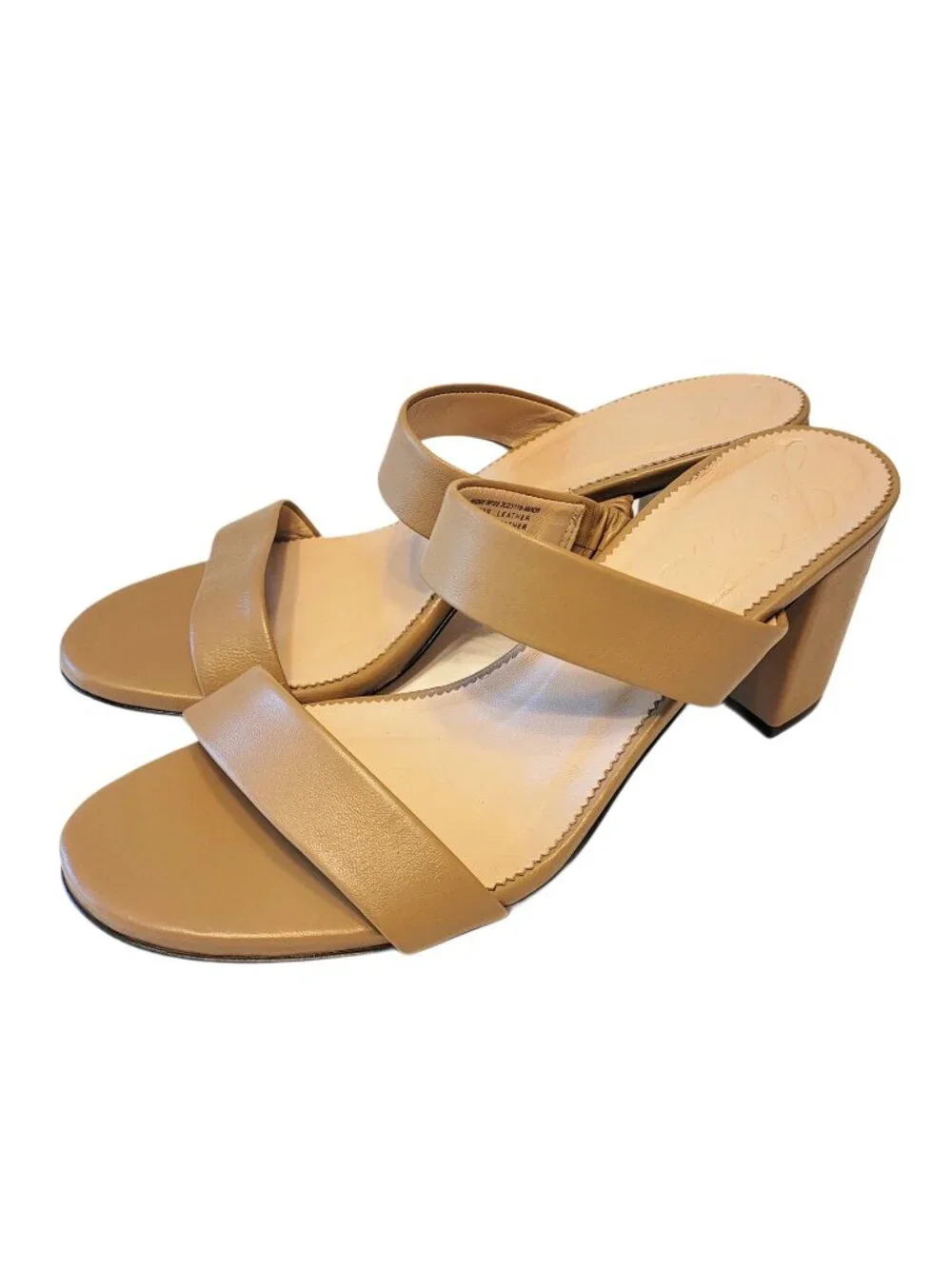 J. Crew Lucie Double Strap Strap Block Heel Sandal in Light Camel